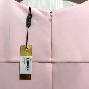 Pink knit short sleeved dress, business or wedding